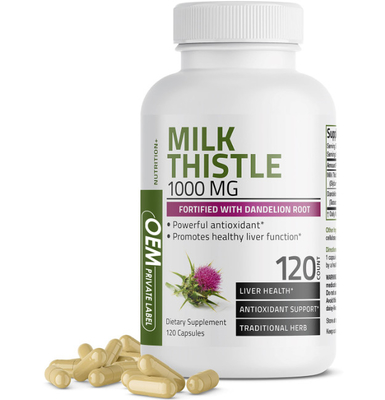 500mg Liver Protection Supplement Milk Thistle And Dandelion