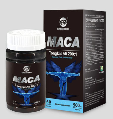 Male Tongkat Ali Ashwagandha Maca Herbal Supplement Tablet