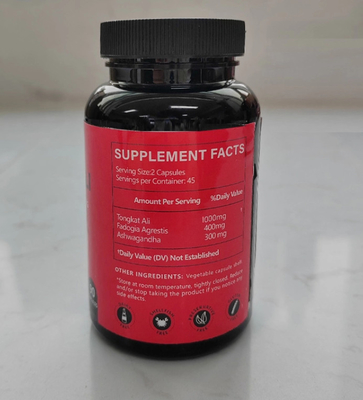 Customized Vegan Dietary Maca Herbal Supplement Capsule 1000mg For Men