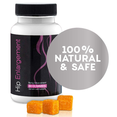 Big Butt Vegan Booty Enhancement Gummies Hip Enlargement Private Label