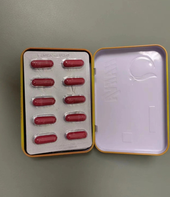Gold Harva Herbal Weight Loss Capsule Long Iron Box Custom Logo