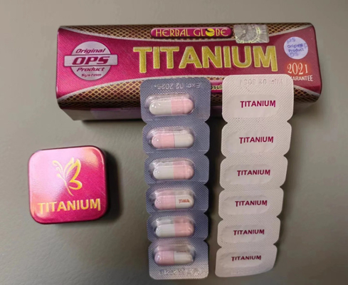 OEM Titanium Weight Loss Capsules Herbal Extracts Long Iron Box