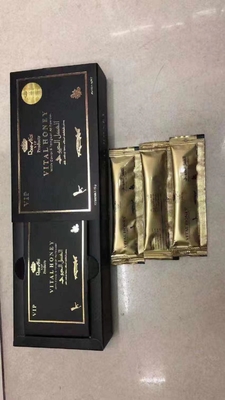 48 Hours Long Lasting Men Herbal Supplements Rhino VIP Organic Honey With Ginseng Herbal 12 Sachets-20g