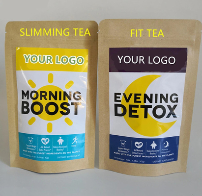 Customized Morning Boost Tea Or Evening Detox Herbal Teatox Slimming Tea
