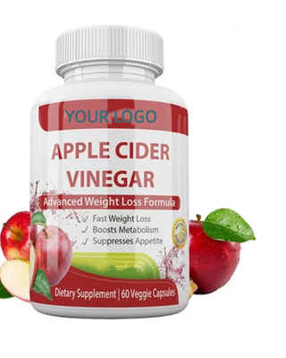 OEM Organic Supplement Vitamins Slimming Weight Loss Apple Cider Vinegar Capsules