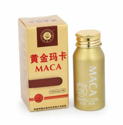 Gold Ginseng Extract Maca Herbal Supplement Capsule